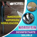Desinfectante soluble para instalaciones. Cortesía de: Norel México.
