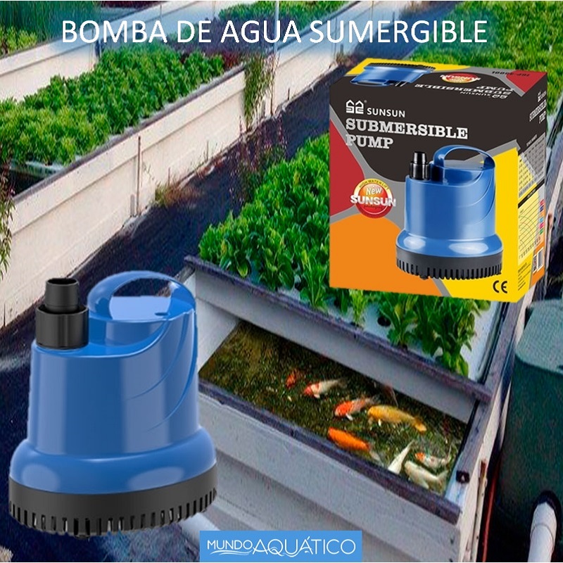 Bomba de agua sumergible para hidroponía y acuarios